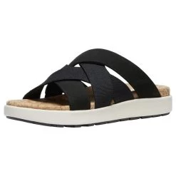 Keen Women's Elle Mixed Slide - Black/Birch - Regular (B) -Shoe Zone Shop elle mix