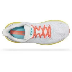 Hoka Men's Clifton 8 Running Shoe - Blanc De Blanc/Illuminating— Regular (D) -Shoe Zone Shop hoka heren clifton 8 1119393 bdbi 04