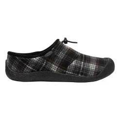Keen Women's Howser III Slide Shoe - Black Plaid/Steel Grey - Regular (B)