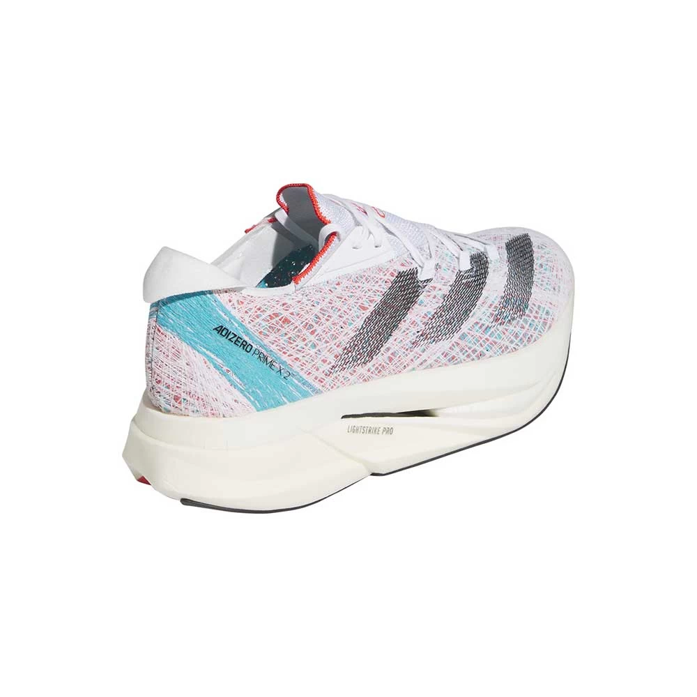 ADIDAS Men's Adizero Prime X 2 Strung Running Shoe - FTWR White/Core Black/Lucid Cyan - Regular (D) 6 ADIDAS Men's Adizero Prime X 2 Strung Running Shoe - FTWR White/Core Black/Lucid Cyan - Regular (D) - Image 4