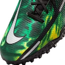 Nike JR Phantom GT2 DF SW TF Soccer Shoe - Black/Mtlc Platinum/Green Strike 12 Nike JR Phantom GT2 DF SW TF Soccer Shoe - Black/Mtlc Platinum/Green Strike -Shoe Zone Shop nike phantom gt2 academy df tf sw jr dm0741 003 football shoes green multicolor green 3 790x790 1