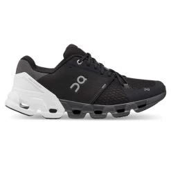 On Running Men's Cloudflyer 4 Running Shoe - Black/White- Wide (2E)