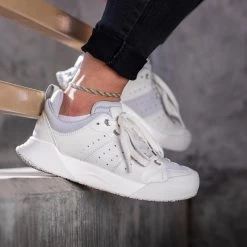 Women's X-SCAPE NBK Low Sneaker - Blanc/Light Grey - Regular (B) -Shoe Zone Shop womens x scape nbk low blanc light grey ls 1 800x b9492fc0 fa2b 4ed0 bc1d af448e067ec4