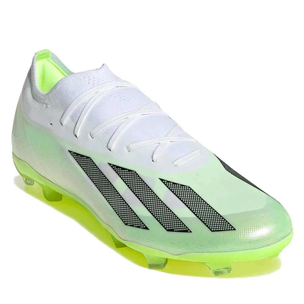 Unisex Adidas X CRAZYFAST.2 FG Soccer Shoe - White, Core Black, Lucid Lemon - Regular (D) 4 Unisex Adidas X CRAZYFAST.2 FG Soccer Shoe - White, Core Black, Lucid Lemon - Regular (D) - Image 2